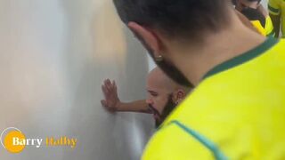Watch Yuri Gaucho, Aquele Ton, and friends go wild in public with hot interracial anal sex