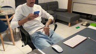 Asafe Santtos takes a raw ride on a skinny dude in denim jeans on webcam - 11 image