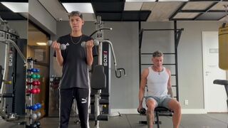 Jair Allves takes a raw anal pounding from gym buddy's massive cock - 1 image