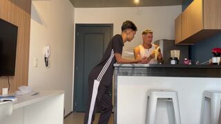 Jair Allves takes a raw anal pounding from gym buddy's massive cock