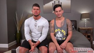 Brad Banks & Sebastian Lee get down and dirty in a raw straight-up brokestraight action - 1 image