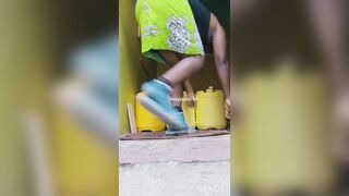 Jimnkk's Massive Black Cock Shakes Her African Booty in Solo Play - 1 image