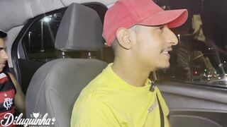 Johny Will's long dick gets a rough ride in the car with Dluquinha, Luan Vetin & their friends - 2 image