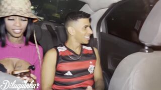 Johny Will's long dick gets a rough ride in the car with Dluquinha, Luan Vetin & their friends - 3 image