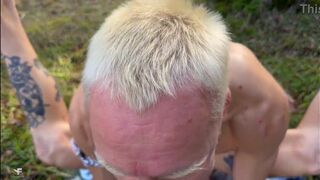Watch Kit Belove & Falcon Al take turns banging a straight dude's ass before swallowing a hot load - 8 image