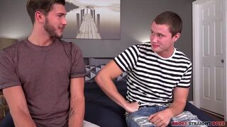 Watch as brokestraightboys, bi curious boys, take turns fucking and cumming hard in raw amateur video - 1 image