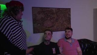 Behind the scenes: Dorn, Bob Willian & Euerickdiaz in wild interracial threesome with heavily tattooed studs - 1 image