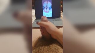 Young stud Mr Dimples goes wild with his own solo play & gives a footjob - 8 image