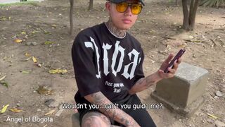 Watch as a straight guy gets a hot surprise from his next-door neighbor's feet - Medellin 1 - A bareback threesome! - 1 image