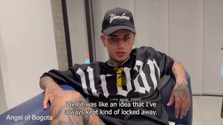 Watch as a straight guy gets a hot surprise from his next-door neighbor's feet - Medellin 1 - A bareback threesome! - 12 image