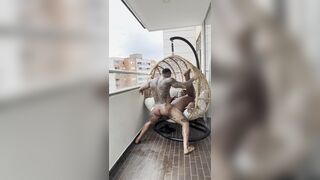 Alemanyoiko flaunts her curvy body & takes a hard interracial pounding from Colombian daddy in public - 3 image
