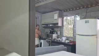 Hot Brazilian beauty Junior Delao gets a motorbike delivery & deepthroats for cash - 2 image