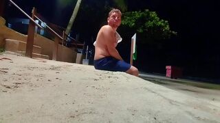 Marcoswillian7's wild beach wet-on-wetness compilation - Daddy's amateur twink!