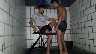 Hot Brazilian babes Imaginajaum & Junior Delao get wild with their asses in a movie night romp - 2 image