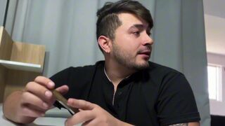 Watch as Liam and Bastian's best friend joins them for a hot POV anal experiment with their wife's juicy ass - 1 image