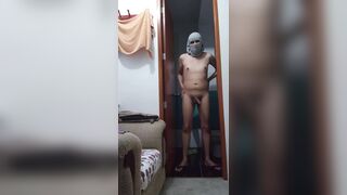 Watch this Latino amateur boy reveal his belly and armpit limits in a hot exhibitionist strip tease! - 13 image