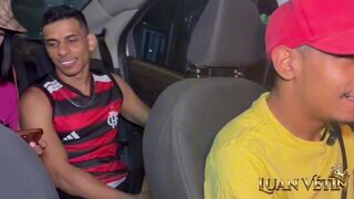 Luan Vetin and her friends engage in public bisexuality in a Uber car - 3 image