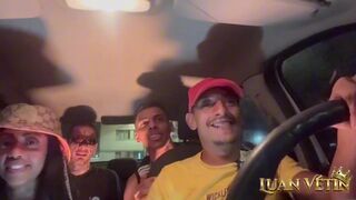 Luan Vetin and her friends engage in public bisexuality in a Uber car - 6 image