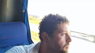Marcoswillian7 caught rubbing one out on a public bus and caught on tape - 12 image