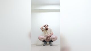 Russian amateur with huge ass and tattooed big booty gets ready for her last video - a hardcore fuck with a small dick - 14 image
