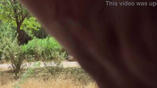 Inkdass flaunts her nudity in public park, watch her as she gets caught by a voyeuristic park ranger - 6 image
