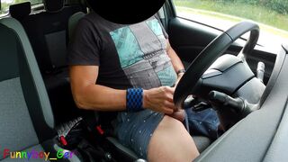 Watch me jerk off by the side of the road until I'm completely satisfied with my huge cock - 14 image