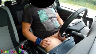 Watch me jerk off by the side of the road until I'm completely satisfied with my huge cock - 2 image