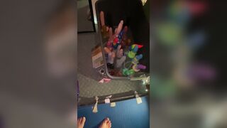 Check out SloppyBottom's behind-the-scenes footage of her wild anal play with a toy - 3 image