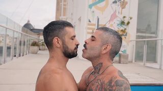 Watch me take a huge Brazilian meat pole deep in my ass by Victor Nalla while swimming poolside by myself - 2 image