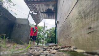 Kit Belove & Falcon Al take turns getting pounded in a ruined building and swallowing a hot load - 1 image