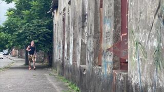 Kit Belove & Falcon Al take turns getting pounded in a ruined building and swallowing a hot load - 2 image