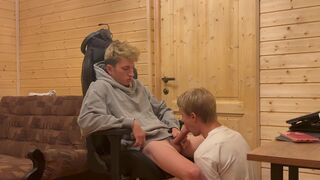 Max Gen & Ethan Lestray give my boyfriend a double dose of cum while he watches in delight - 12 image