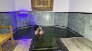 Donatto Xl milks his boy's cock dry in a motel with a hot load of his own