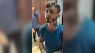Jonathan Massagista and Hetero Inocente have a steamy threesome with their ex-neighbor from the cafe
