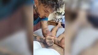 Jonathan Massagista and Hetero Inocente have a steamy threesome with their ex-neighbor from the cafe - 8 image