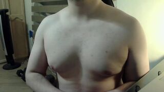 Himbo_Fox worships his pecs in steamy homemade video - young studs, bi guys, and jocks take turns on him - 1 image