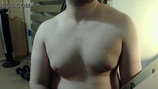 Himbo_Fox worships his pecs in steamy homemade video - young studs, bi guys, and jocks take turns on him