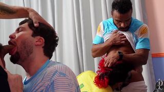 Putao Karioca, Dorn, Caio Barros, and their buddies get wild in a wild orgy with intense anal and BJ action - 6 image
