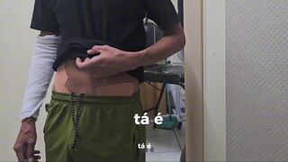 Watch how a straight-haired country boy seduces a mature man for a steamy massage and wild foreplay with a huge cock - 9 image