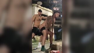Bitchmansp & Johnd caught fucking in public! - 8 image