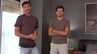 Chris Taylor & Justin Dean get down and dirty in a wild bi-curious fuckfest with hot kissing and deep dicking action - 2 image