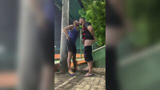 Wild public exhibitionist Grosso and Imaginajaum share bear-sized cock in wild anal frenzy! - 7 image