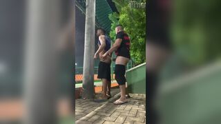 Wild public exhibitionist Grosso and Imaginajaum share bear-sized cock in wild anal frenzy! - 8 image