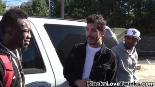 Watch Black & Ebony Amateur Get Off in Intense Threesome with Facial Finish