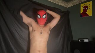 Watch Miles Morales watch as Gwen Stacy jerks off in front of him while masking herself and ruins his cumshot