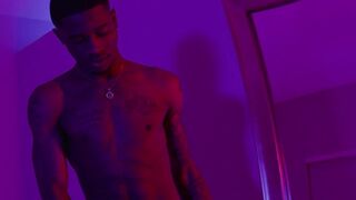 Damion Dayski strokes his BBC with two hands and gets explosive orgasm - 2 image