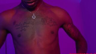 Damion Dayski strokes his BBC with two hands and gets explosive orgasm - 4 image