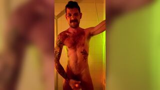 Lucca DeFisten gets her tight pussy pounded hard with a huge uncut cock in the shower - 15 image