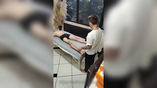 Hetero Inocente & Jonathan Massagista get horny during steamy massage with hot lesbian action - 9 image