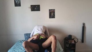 Ravy Lion & Junior Delao take turns riding the delivery driver's hard dick for a juicy tip - 4 image